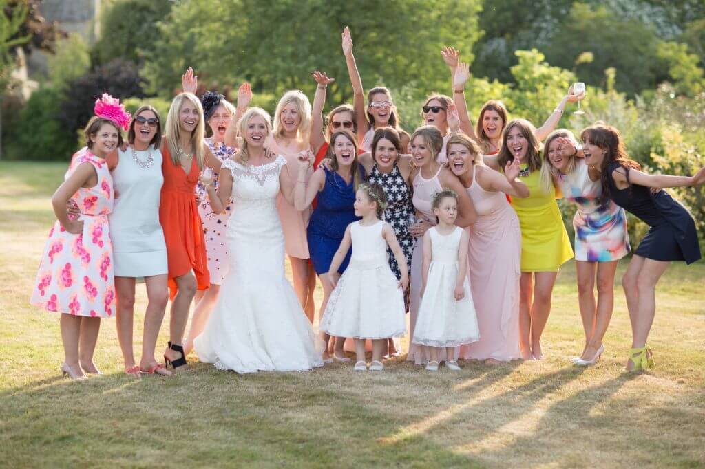 10 brides friends exclusive champagne reception luxury home counties hotel oxfordhire wedding photography