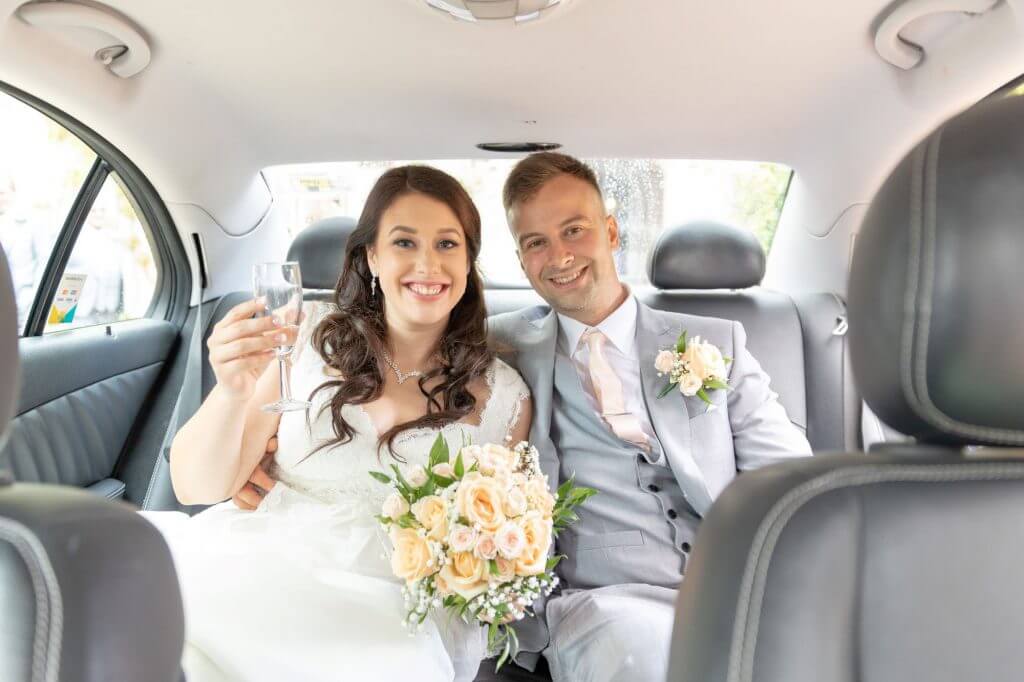 54 bride groom bridal car drink champagne cherwell boathouse venue oxford wedding photography