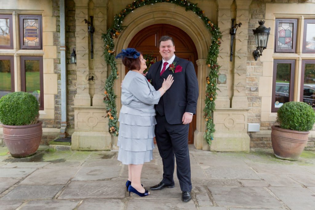 groom and mother exclusive south lodge venue west sussex oxfordshire wedding photographer