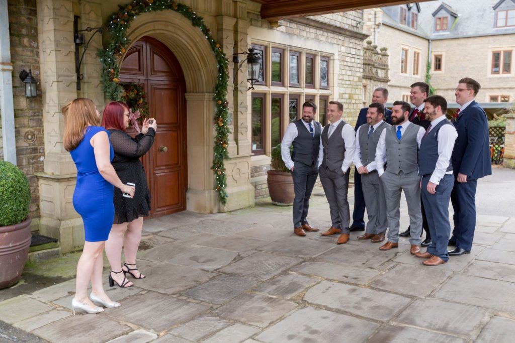 guests take photographs south lodge hotel horsham west sussex oxfordshire wedding photography