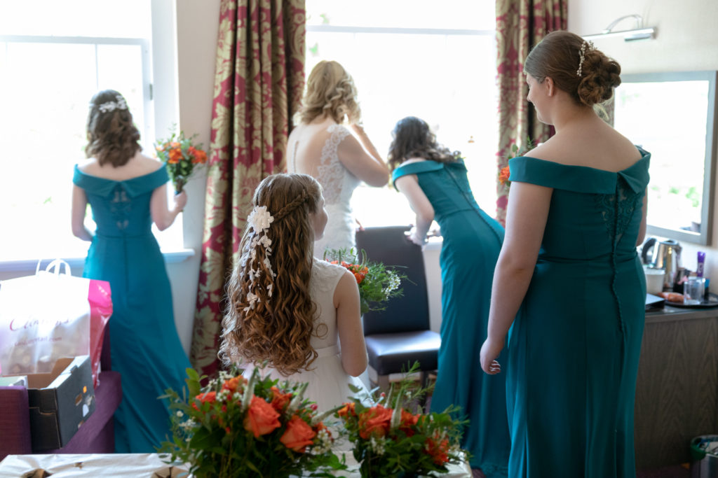 19 bride bridesmaids flower girl bridal preparation ardencote luxury venue warwickshire oxford wedding photographers