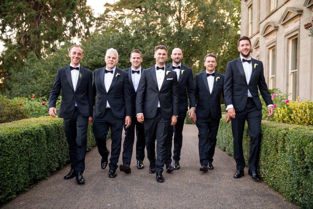 groom father of bride groomsmen stroll kilworth house hotel grounds north kilworth leicestershire oxford wedding photographer