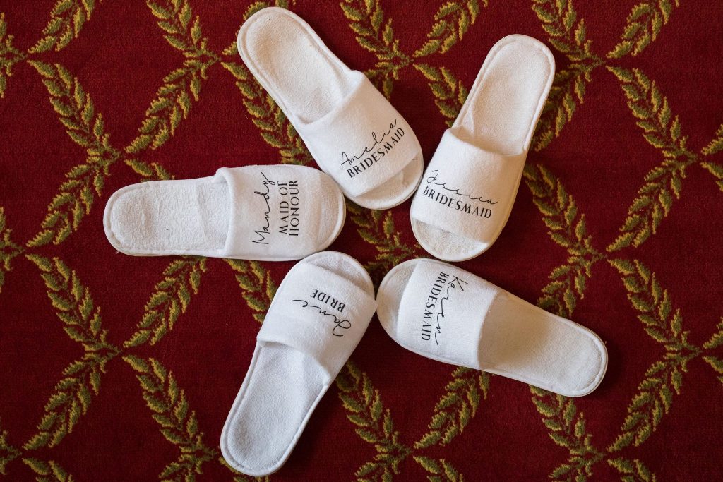 bridal prep slippers kilworth house hotel north kilworth leicestershire oxford wedding photography