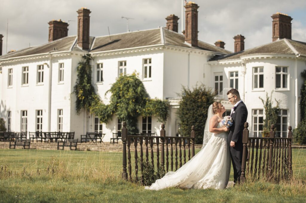 bride grooms romantic moment milton hill house garden steventon oxford wedding photographer