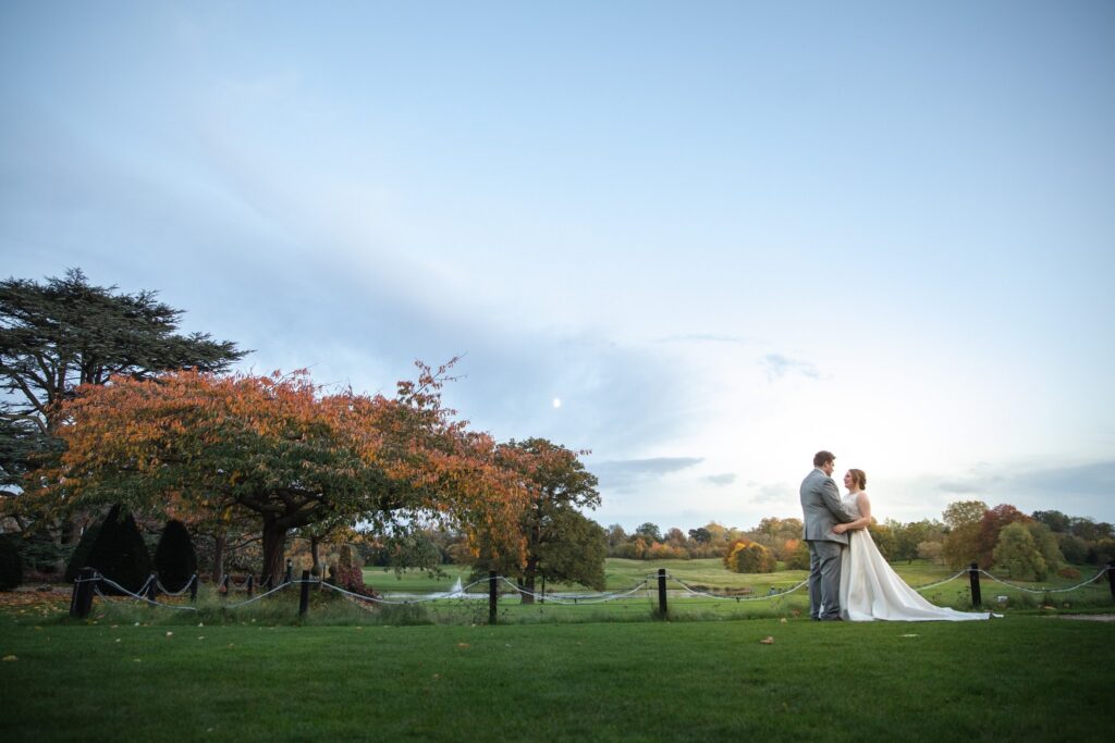 bride groom enjoy moment alone hanbury manor gardens ware hertfordshire oxford wedding photographers