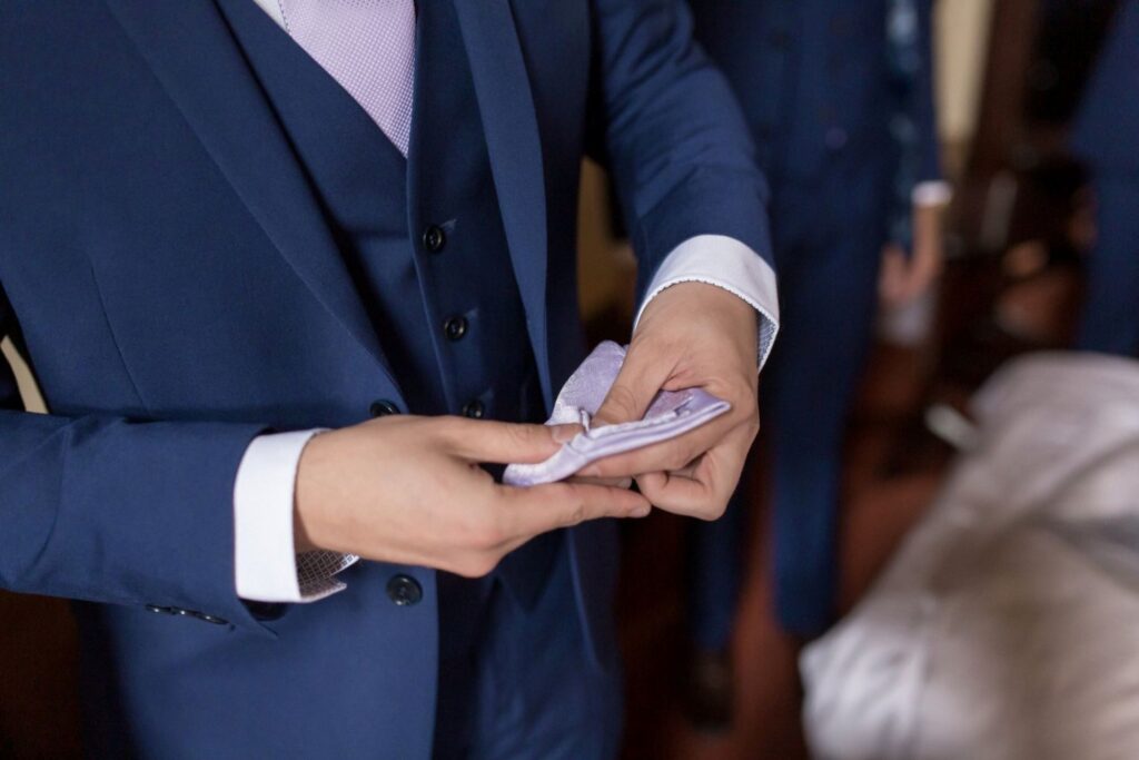 28 groom folds pocket handkerchief tarporley cheshire oxford wedding photography