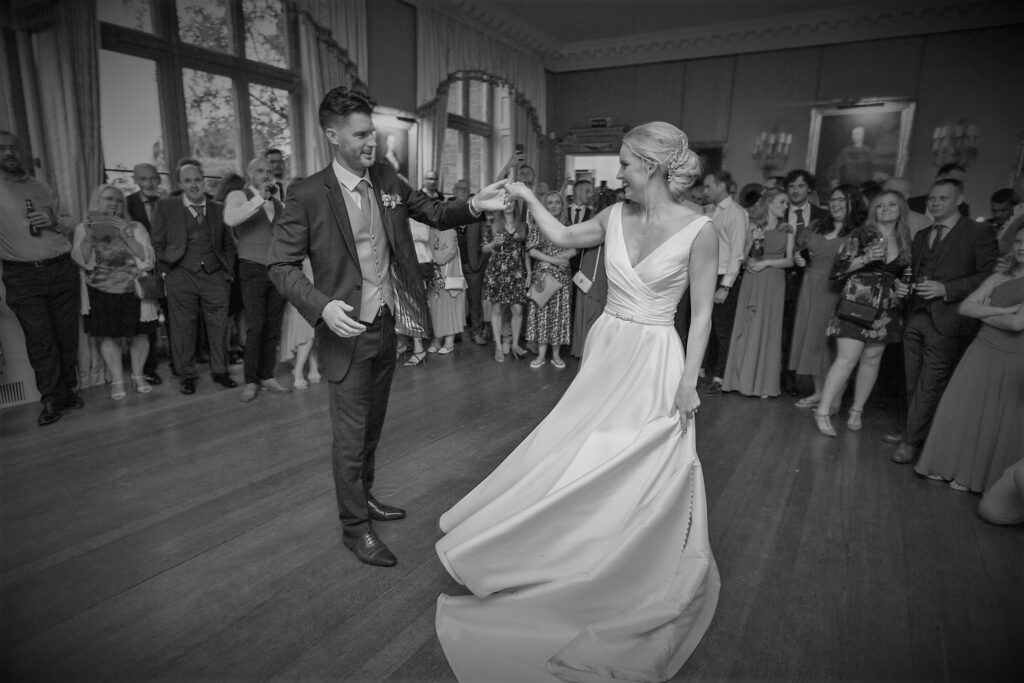 bride grooms elegant first dance holdenby house northampton oxfordshire wedding photography
