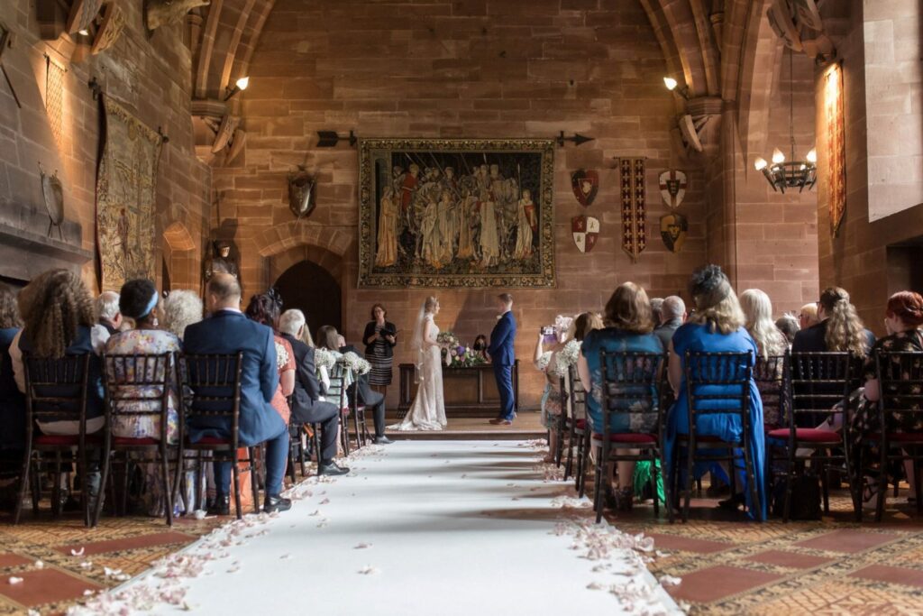 61 guests hear marriage ceremony tarporley cheshire oxford wedding photographer
