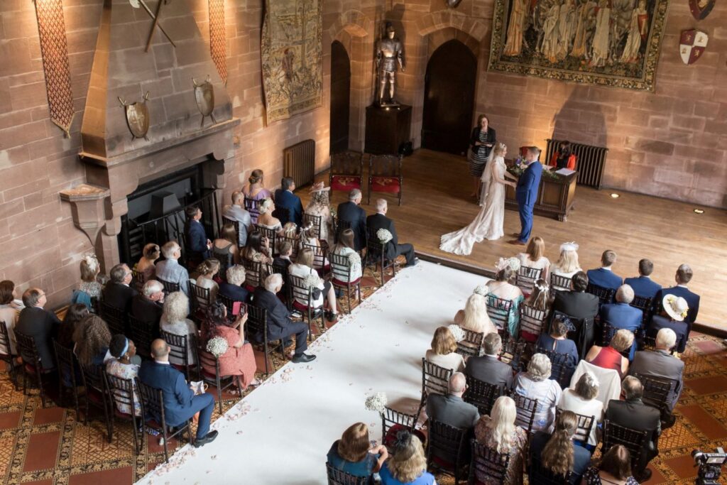 66 bride groom exchange vows tarporley cheshire oxfordshire wedding photography