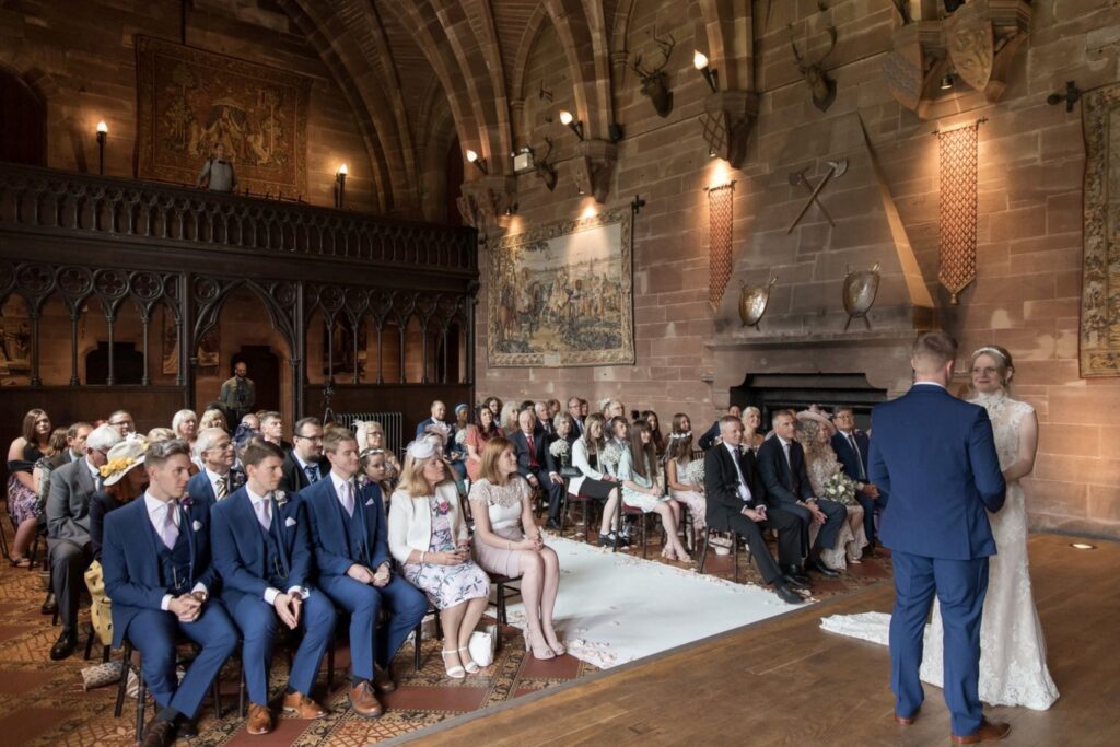 71 guests hear bride groom exchange vows tarporley cheshire oxfordshire wedding photographers