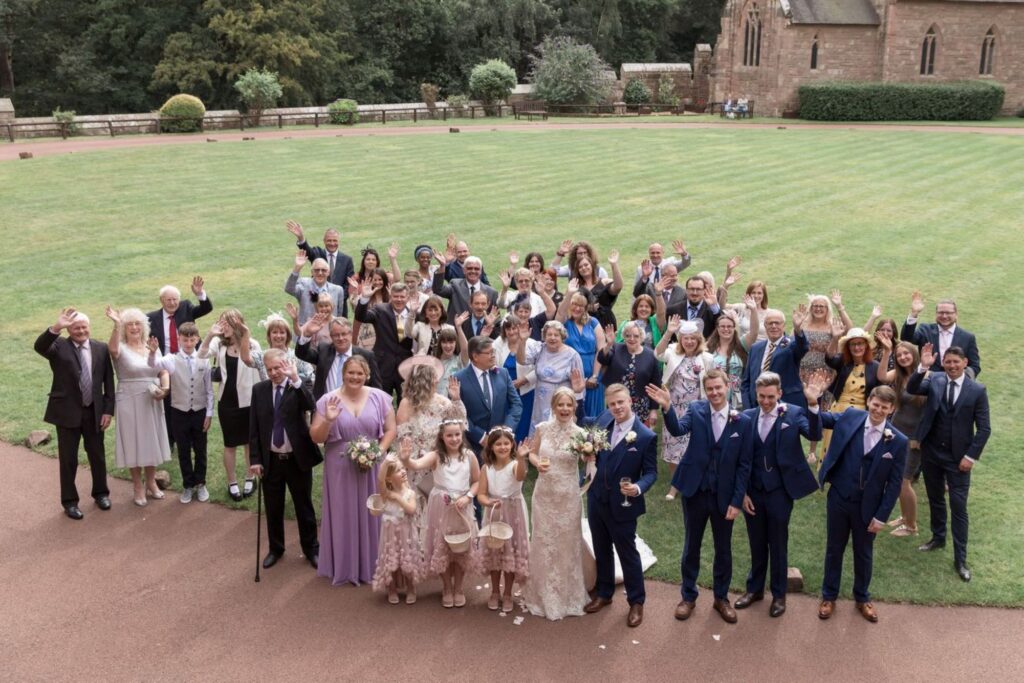85 waving bridal party tarporley cheshire oxfordshire wedding photography