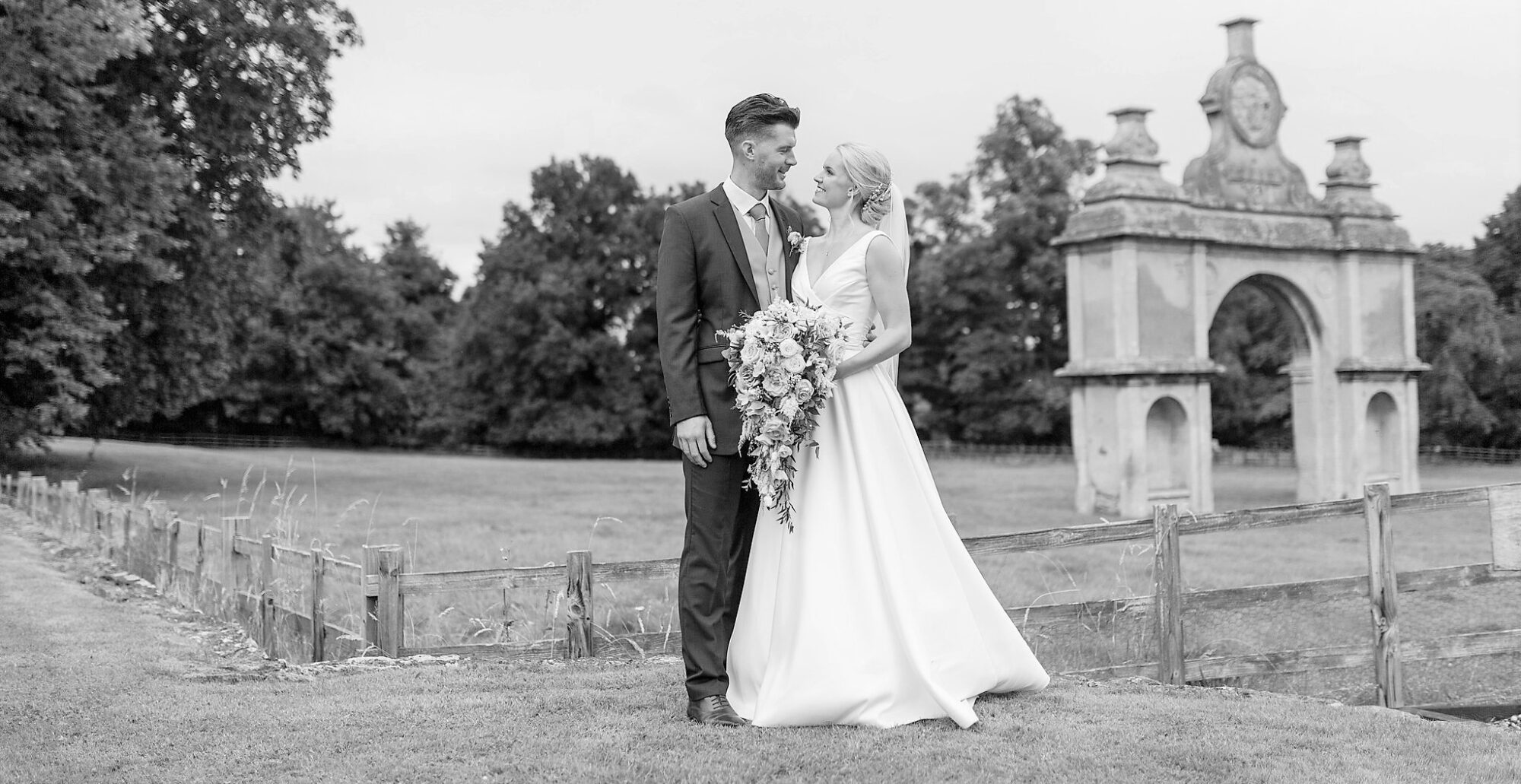 bride grooms romantic moment holdenby house grounds northampton oxford wedding photographer