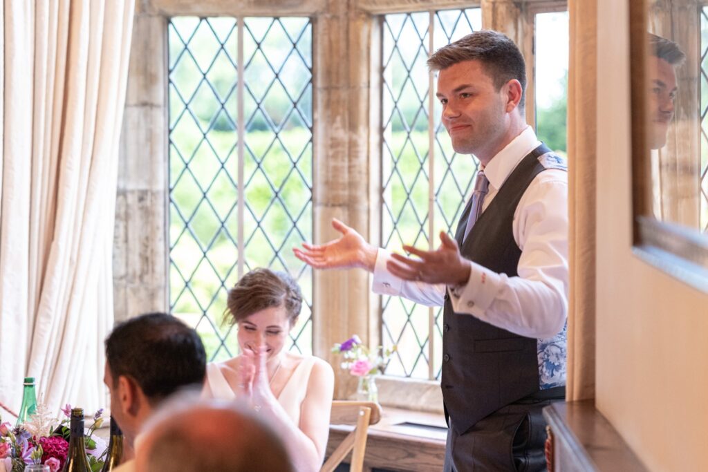 103 bride hears grooms speech cogmans lane venue wedding breakfast oxford wedding photography