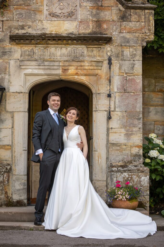 80 bride grooms traditional archway portrait cogmans lane grounds surrey oxford wedding photography