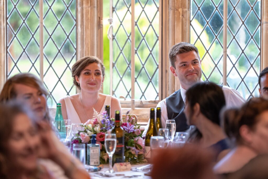 94 top table guests hear father of bride speech cogmans lane venue surrey oxfordshire wedding photography