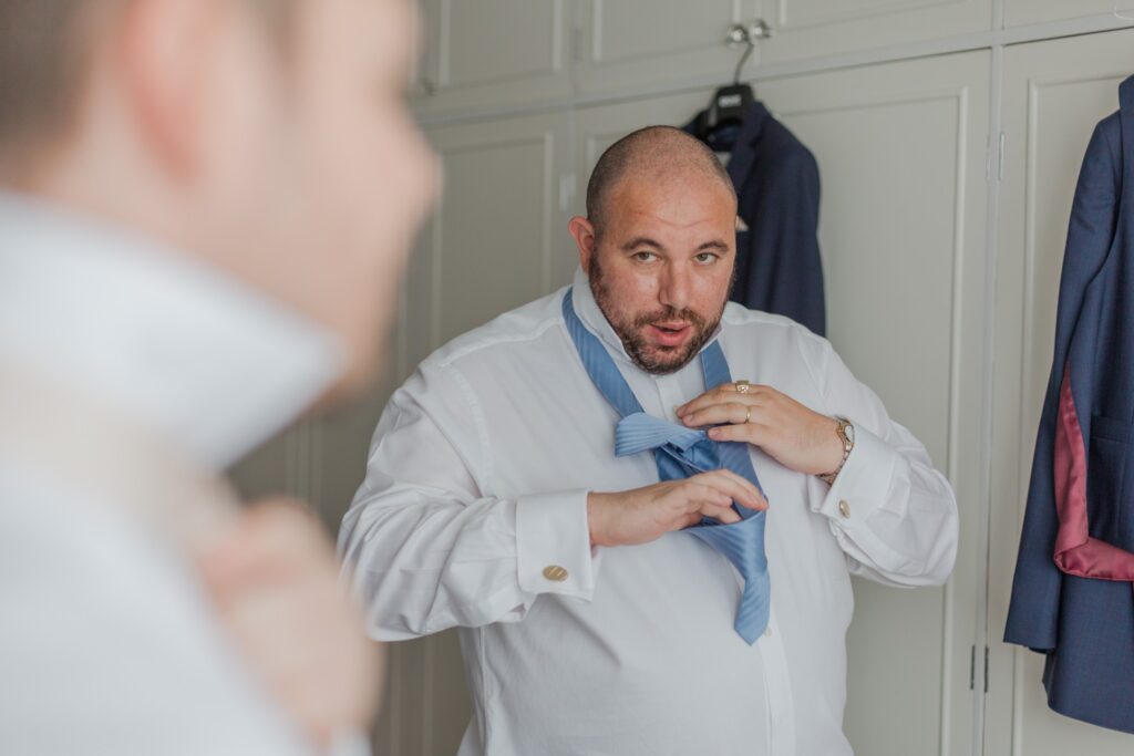 07 bestman ties tie groom prep london oxfordshire wedding photography