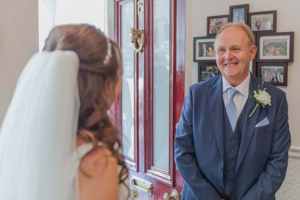 23 father of brides first look bridal prep london oxfordshire wedding photographer