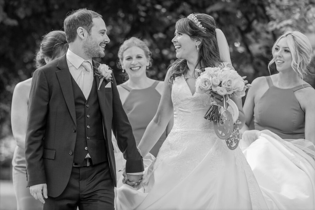 83 happy bridal party russell square gardens central london oxfordshire wedding photography