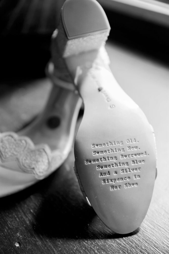 12 brides shoe sole inscription bridal prep horsley lodge golf club derby derbyshire oxford wedding photographers