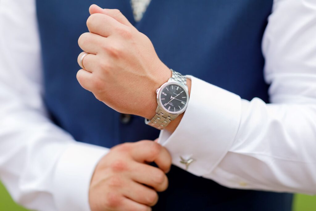 84 grooms shows watch cufflinks horsley lodge hotel wedding s r urwin photography oxfordshire