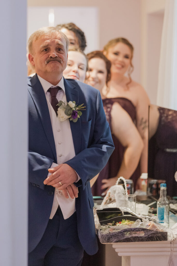 40 father of bride bridesmaids first look shrewsbury venue oxford wedding photographer