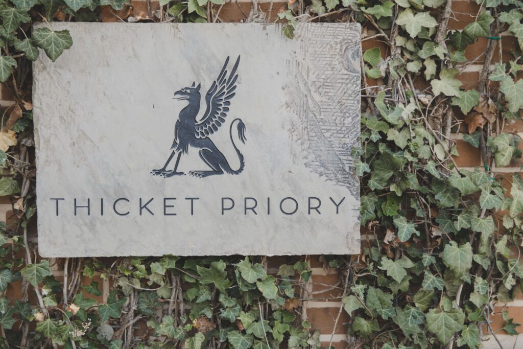 02 venue sign thicket priory york oxford wedding photographers
