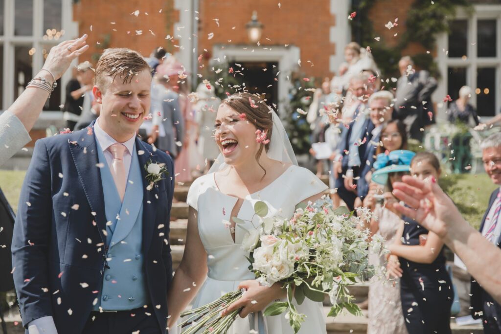 85 laughing brides confetti shower thorganby venue north yorkshire oxford wedding photographers