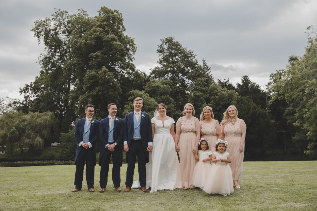 89 bridal party traditional portrait thorganby venue thorganby north yorkshire oxfordshire wedding photography