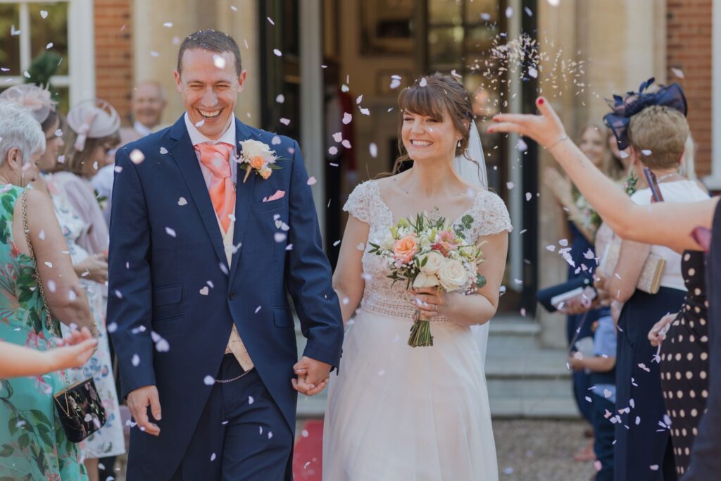 67 smiling bride grooms confetti parade kings langley watford oxford wedding photographers