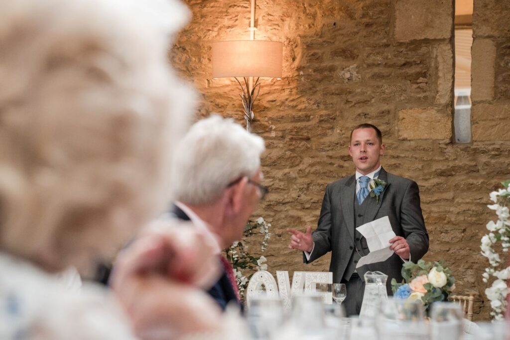 119 grooms speech ihg hotel reception sandford oxford oxfordshire wedding photographers