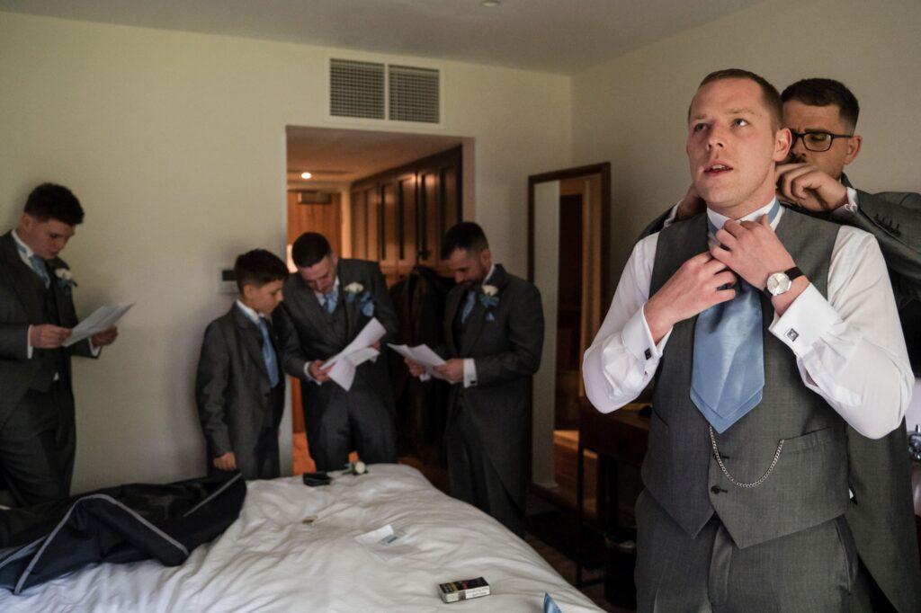 15 groomsmens preparation voco oxford thames hotel oxfordshire wedding photography