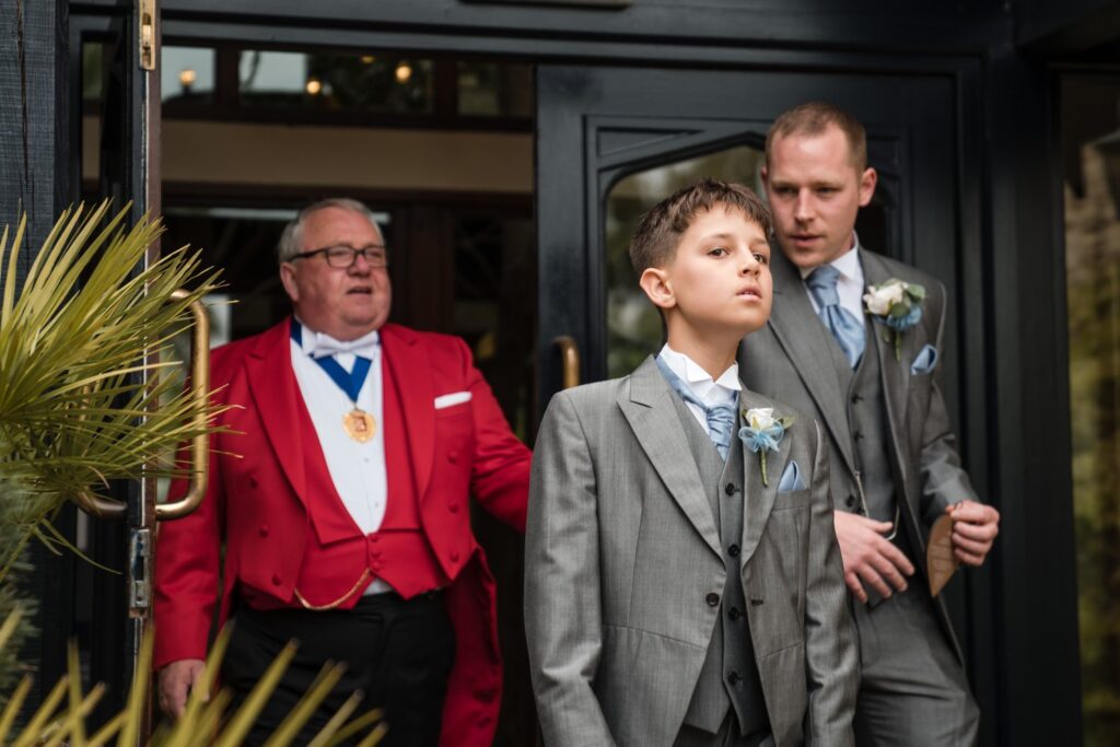 34 groom exits voco oxford thames hotel oxfordshire wedding photographers