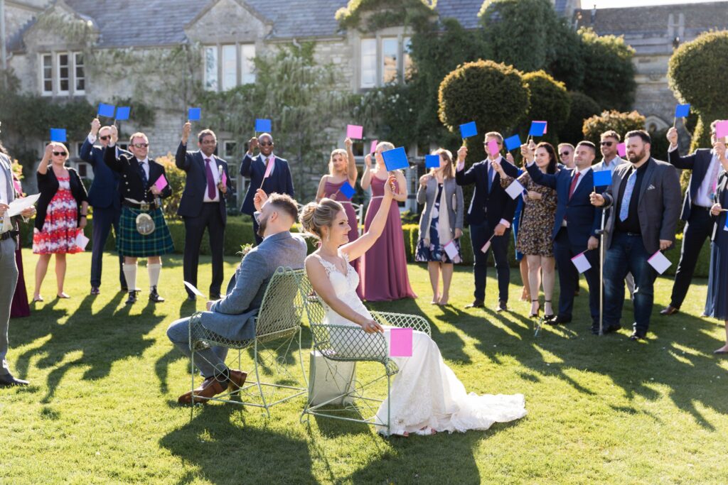 102 guests enjoy garden games euridge manor chippenham wiltshire oxford wedding photographers