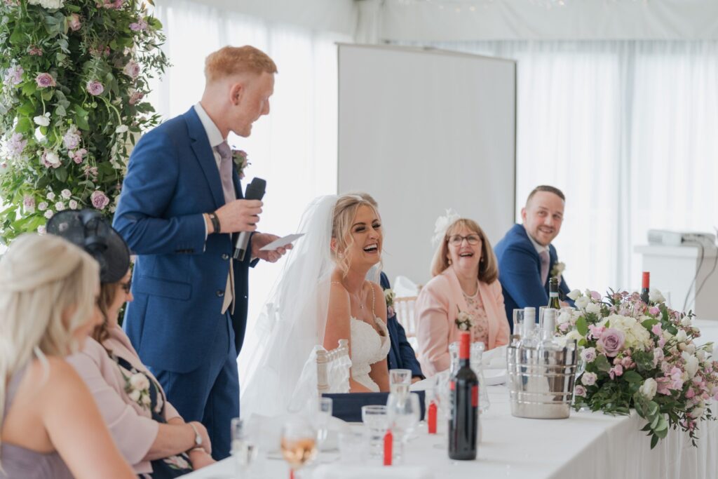 123 laughing bridal party grooms speech cotswolds hote & spa oxfordshire oxfordshire wedding photography