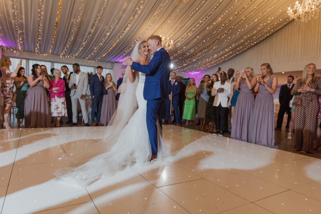 145 guest photograph first dance cotswolds hotel marquee chipping norton oxford wedding photography