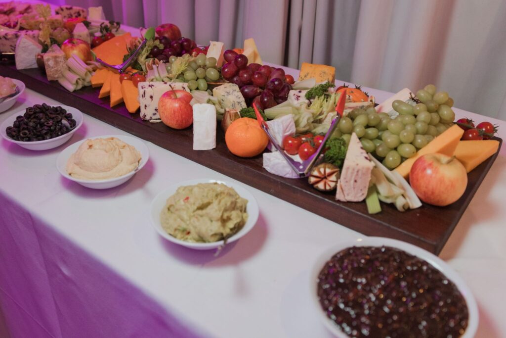 150 cheese board table cotswolds hotel reception chipping norton oxford wedding photographers