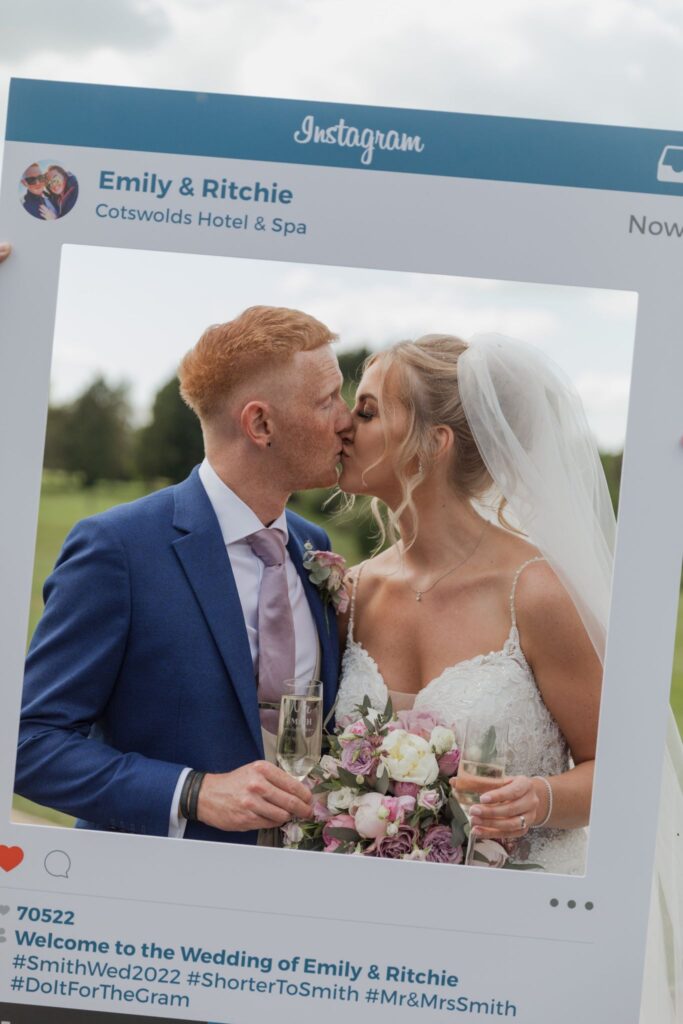 90 bride grooms kissing instagram picture cotswolds hotel chipping norton oxfordshire wedding photographers