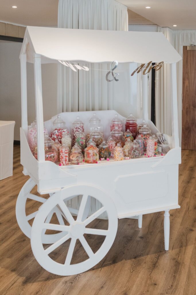 99 sweets trolley cotswolds hotel reception chipping norton oxfordshire wedding photographers