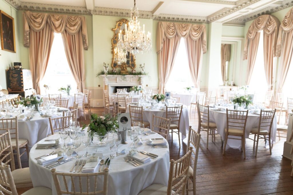 49 prestwold hall reception dining room loughborough oxford wedding photographers