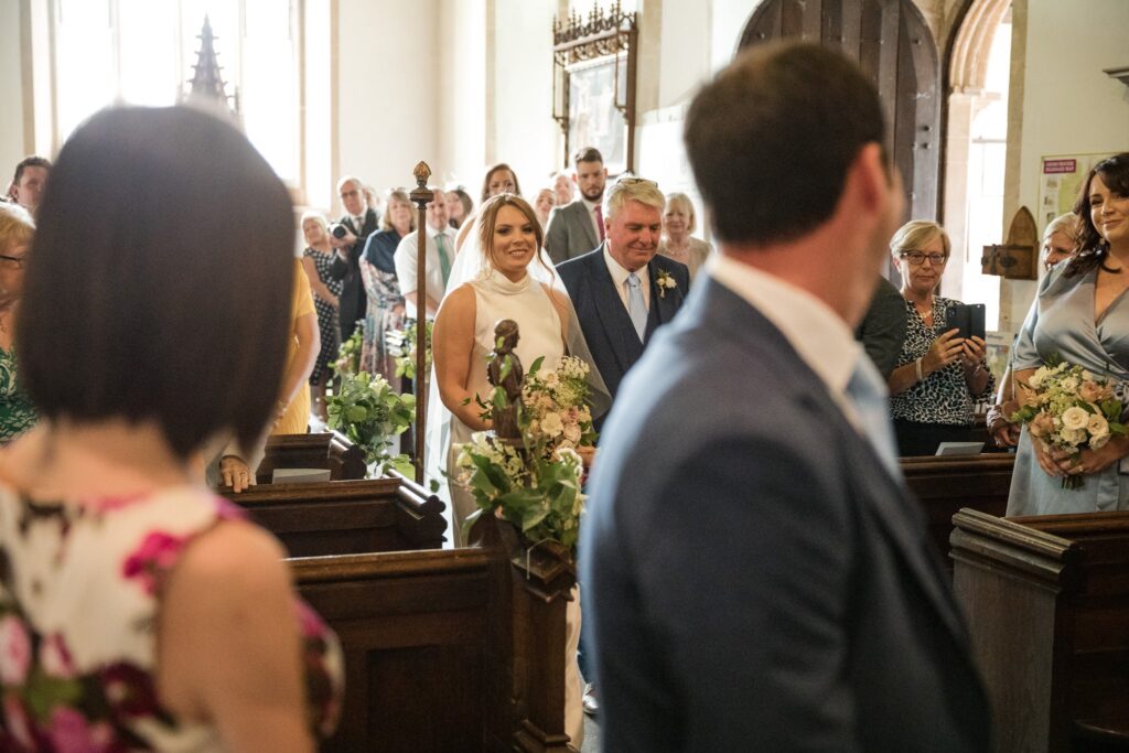 36 father of bride escorts daughter holy trinity church ceremony ardington wantage oxfordshire oxford wedding photography
