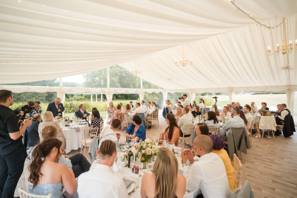 82 father of bride speech ardington house marquee reception wantage oxfordshire oxford wedding photography